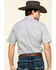 Ely Walker Men's Multi Geo Print Short Sleeve Western Shirt , White, hi-res