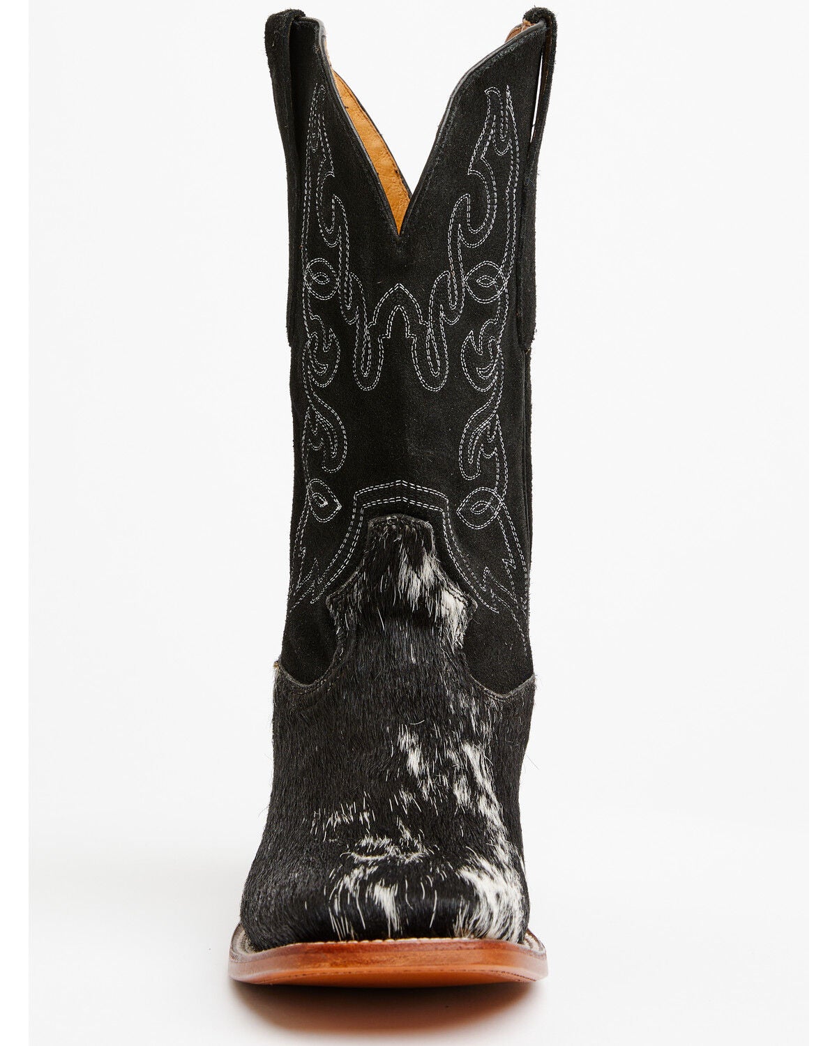 Image #4 - Cody James Men's Badlands Cowhide Western Boots - Broad Square Toe, Black, hi-res