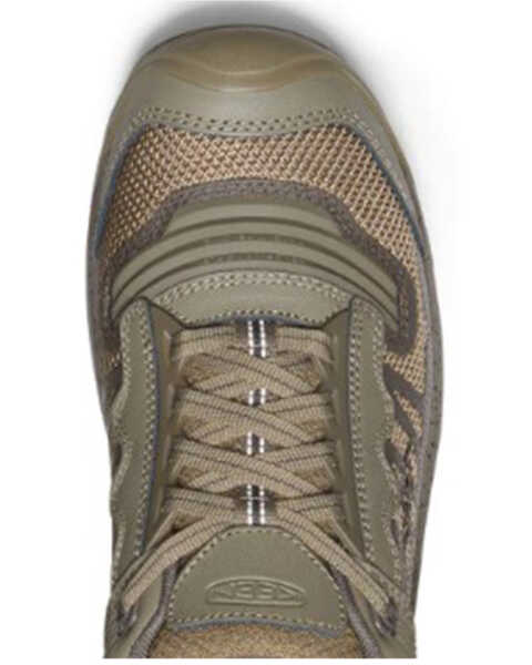 Image #4 - Keen Men's Reno Low Waterproof Work Shoes - Round Toe, Mahogany, hi-res