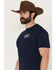 Image #2 - Smith & Wesson Men's Eagle Shirt Sleeve Graphic T-Shirt, Navy, hi-res