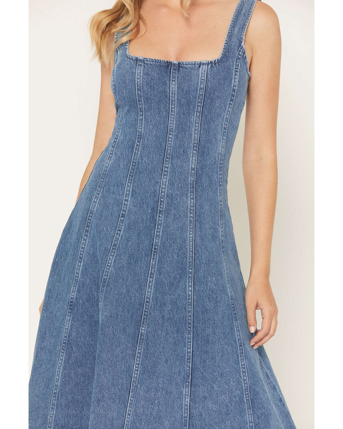 Image #3 - Show Me Your Mumu Women's Prim Denim Midi Dress, Medium Wash, hi-res