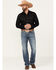 Image #1 - Ariat Men's M5 Weatherford Smokey Medium Wash Straight Rigid Denim Jeans, Medium Wash, hi-res