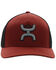 Image #3 - Hooey Men's Coach Logo Embroidered Trucker Cap, Rust Copper, hi-res
