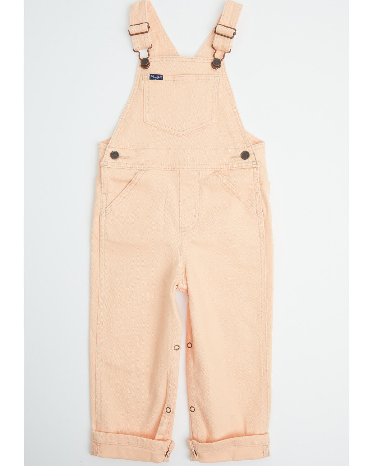 Image #1 - Wrangler Toddler Girls' Overalls, Peach, hi-res