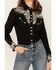 Scully Women's Silver Western Embroidered Shirt , Silver, hi-res