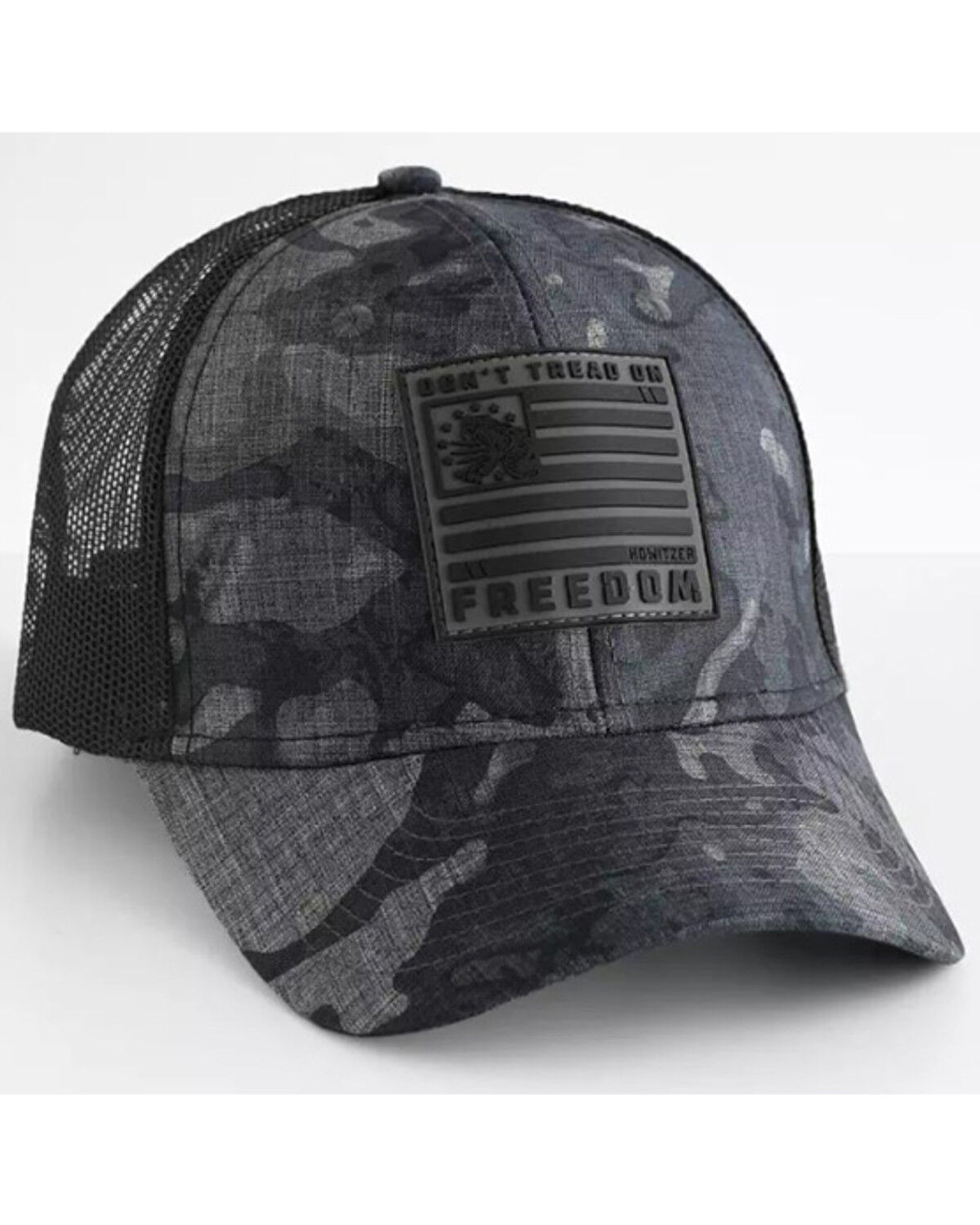 Image #1 - Howitzer Men's Don't Tread On Freedom Camo Print Ball Hat, Camouflage, hi-res