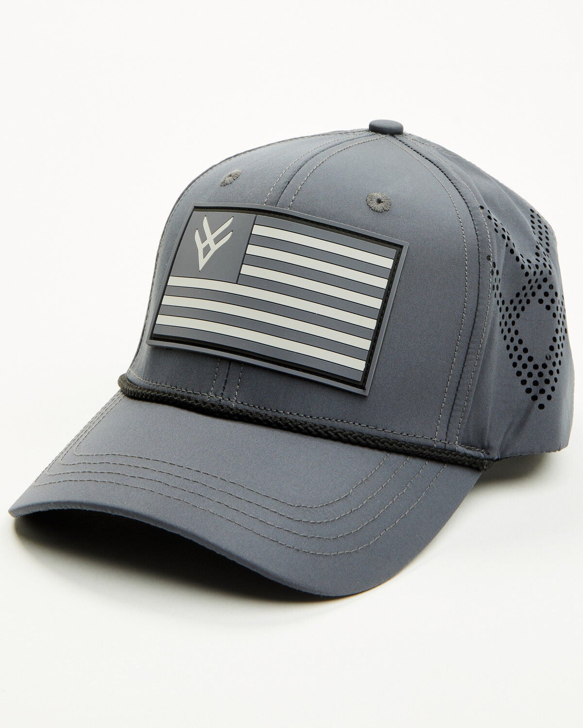 Hawx Men's Logo Flag Ball Cap, Charcoal, hi-res