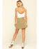 Free People Women's Days in The Sun Suede Skirt, Olive, hi-res