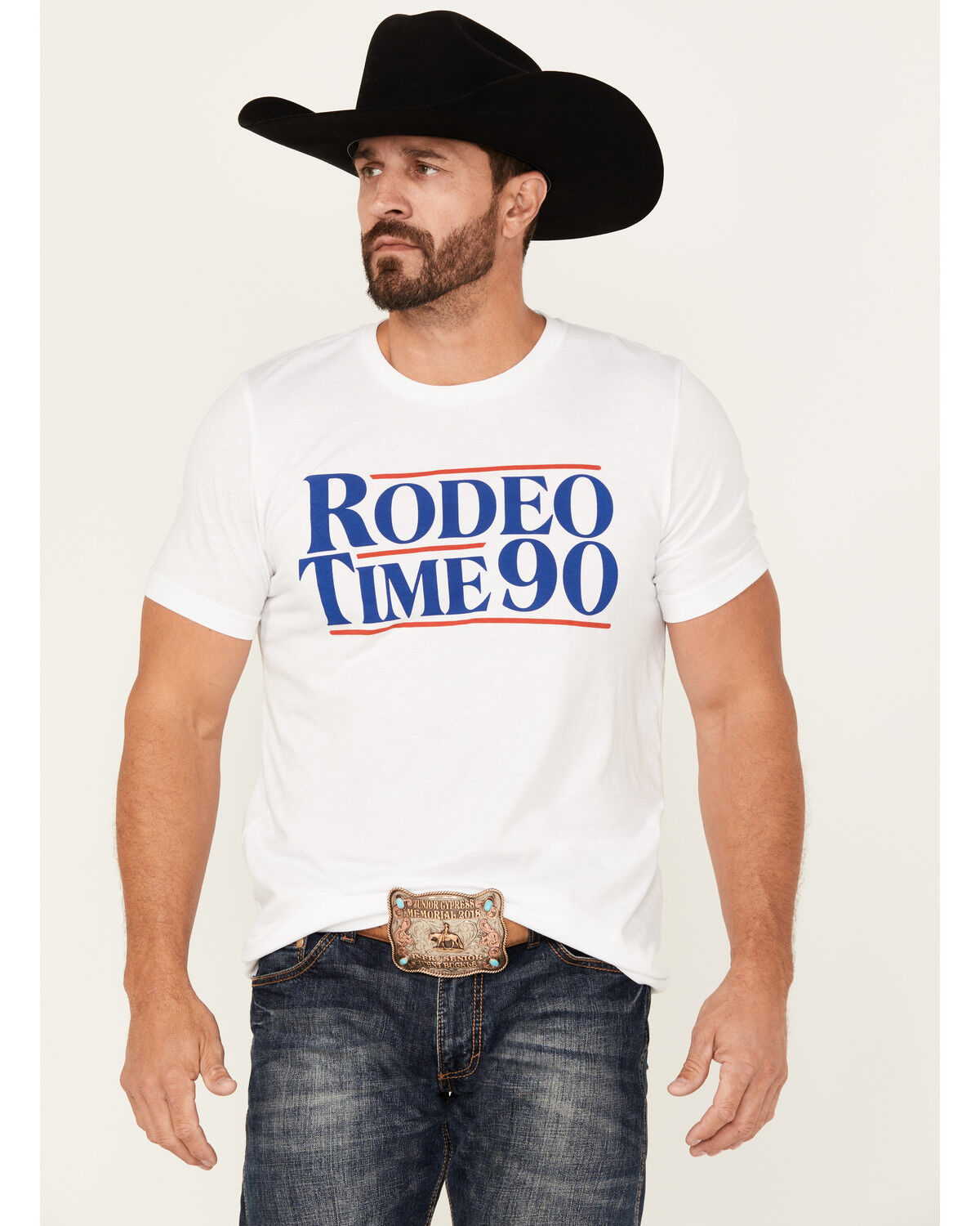 Image #1 - Rode Time Men's 90 Short Sleeve Graphic T-Shirt, White, hi-res