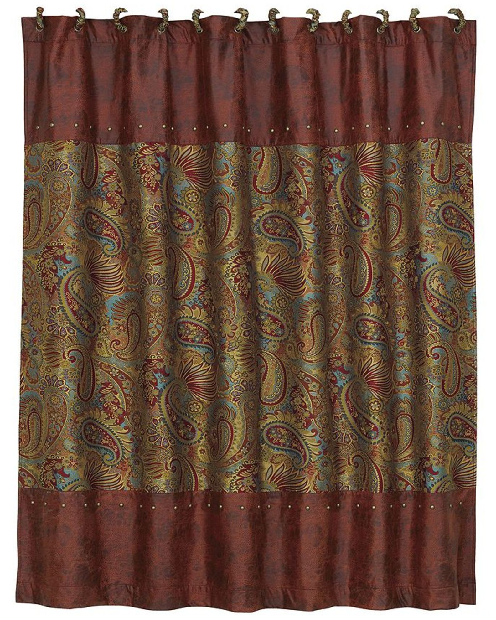 Image #1 - HiEnd Accents San Angelo Shower Curtain, Multi, hi-res