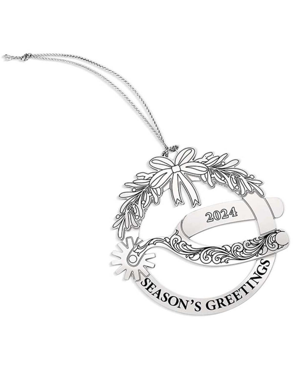 Montana Silversmiths Tis The Season 2024 Ornament, Silver, hi-res