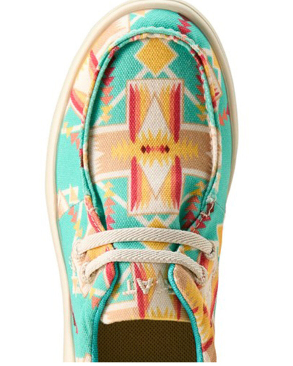 Image #4 - Ariat Boys' Hilo Southwestern Print Casual Shoes - Moc Toe, Blue, hi-res