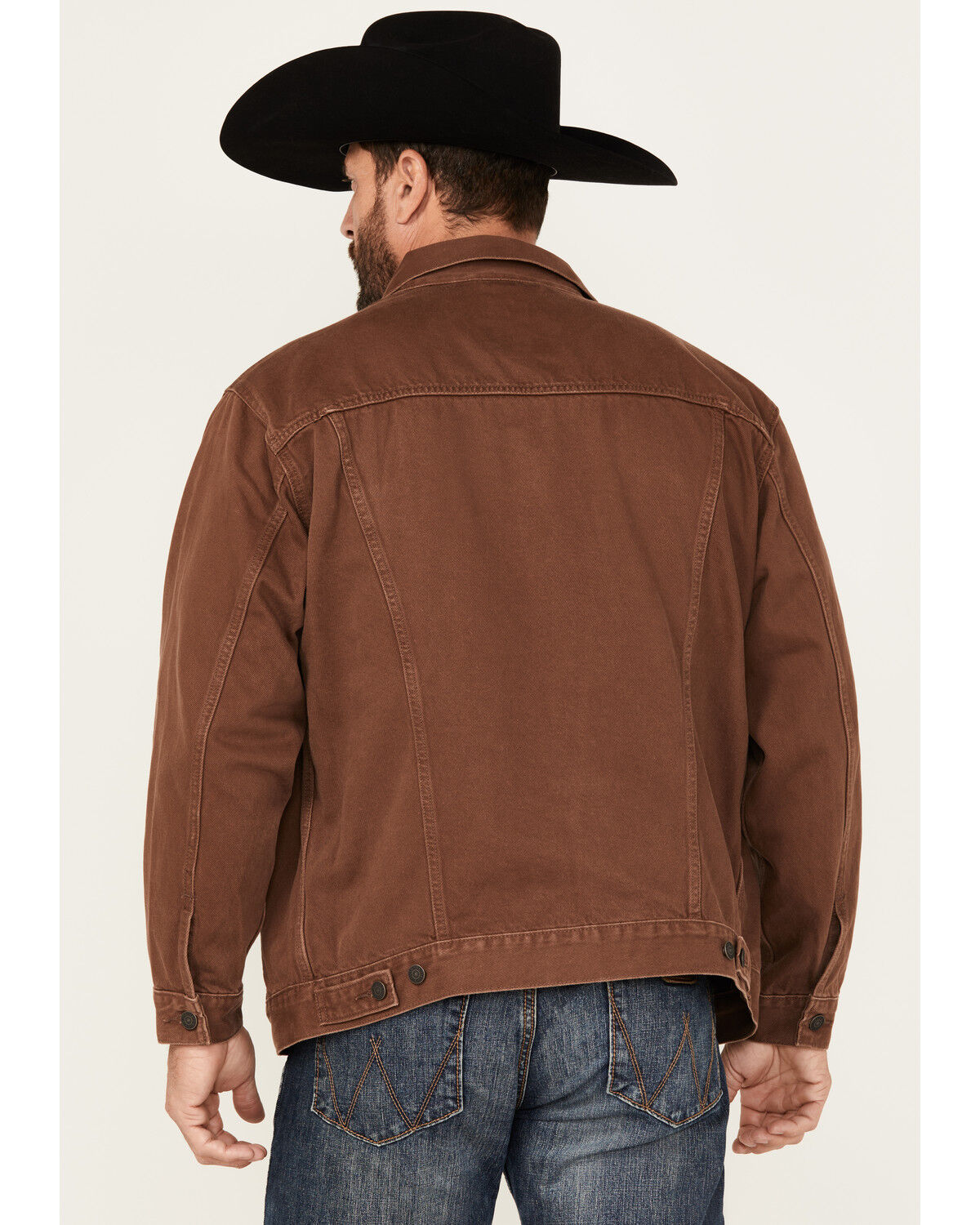 Image #4 - Levi's Men's Relaxed Fit Trucker Jacket, Medium Brown, hi-res