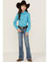 Image #2 - Roper Girls' Amarillo Long Sleeve Western Snap Shirt, , hi-res
