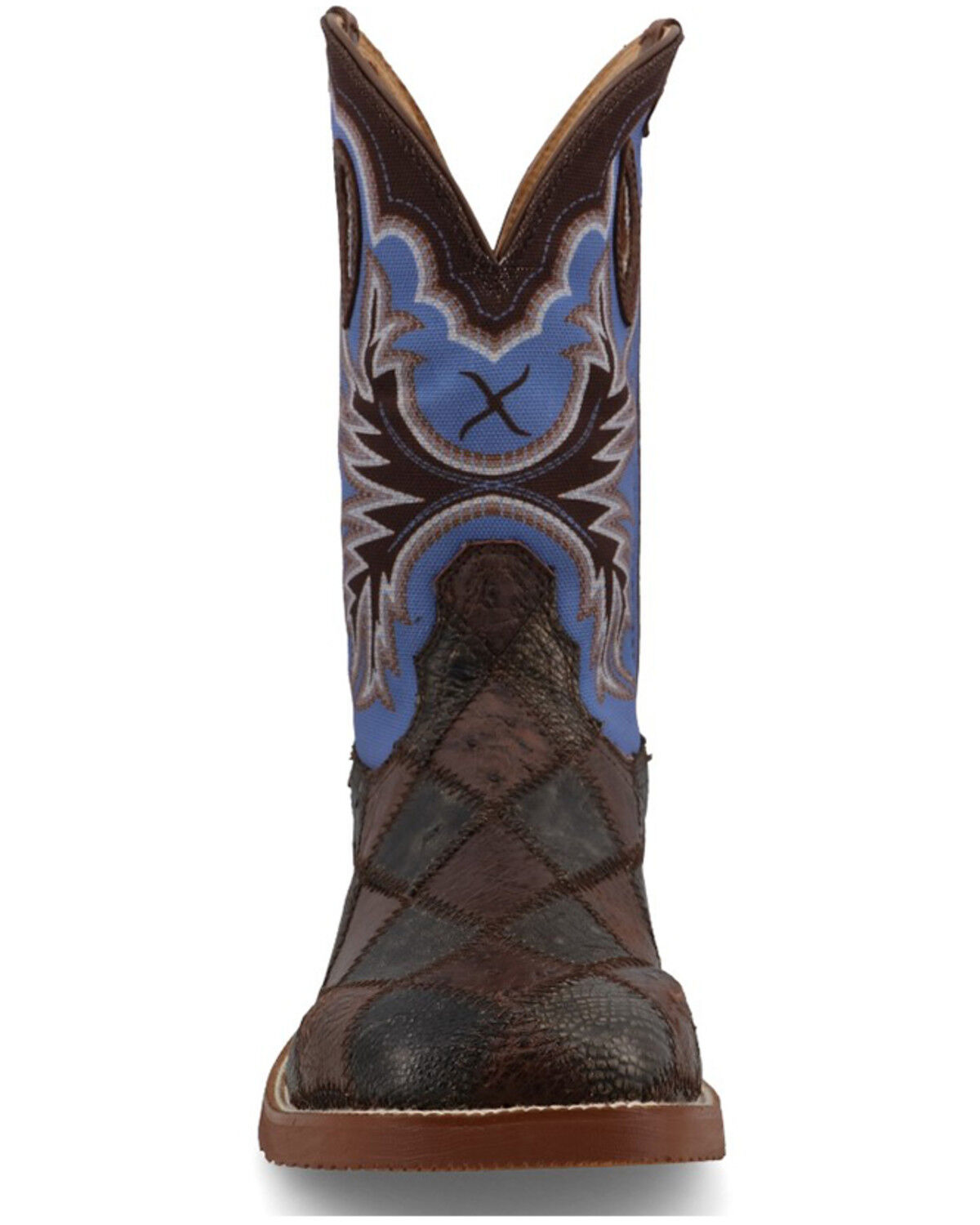 Image #4 - Twisted X Men's Tech X™ Exotic Ostrich Performance Western Boots - Broad Square Toe, Brown, hi-res