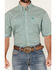 Image #3 - George Strait by Wrangler Men's Geo Print Short Sleeve Button-Down Stretch Western Shirt - Big, Turquoise, hi-res