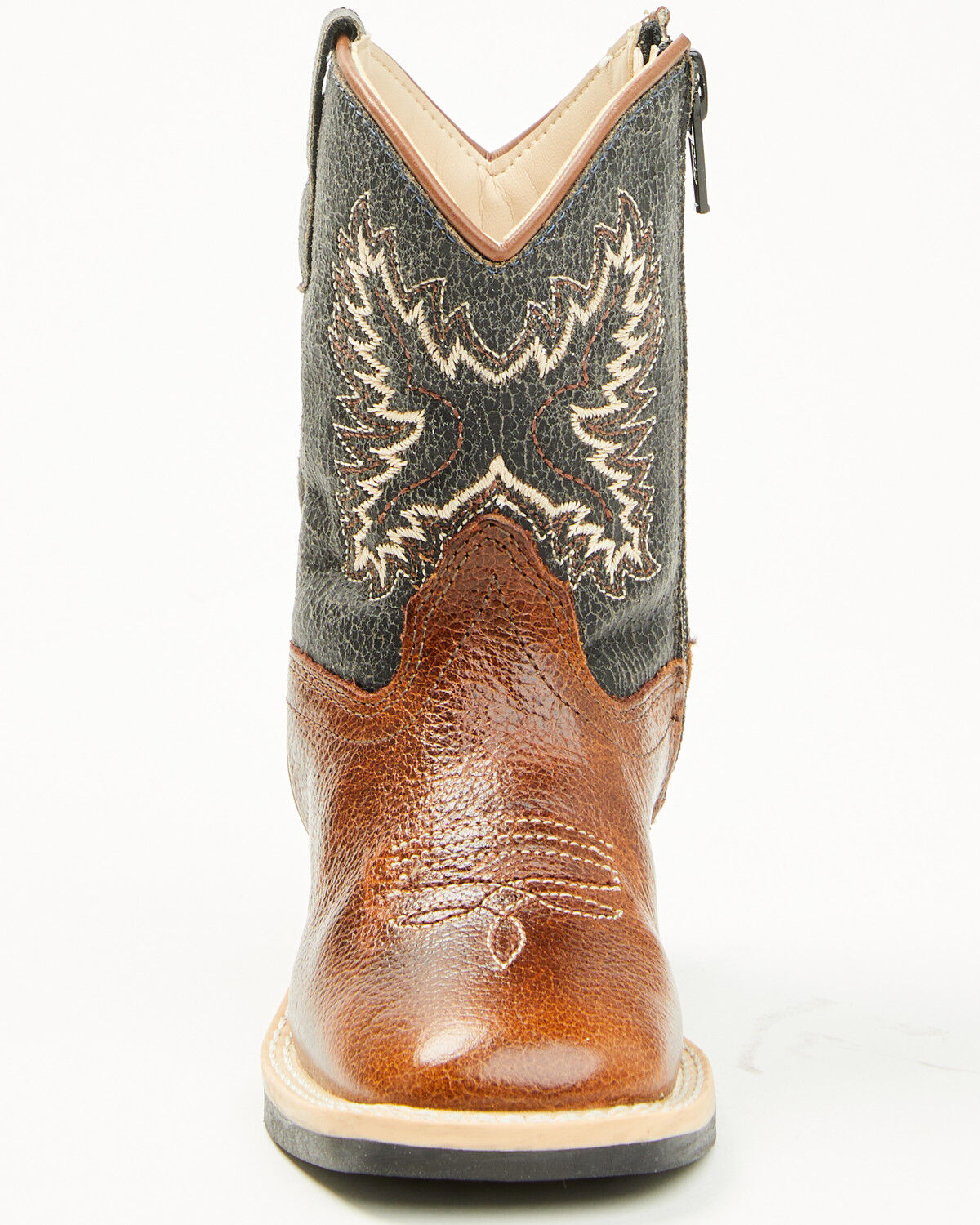 Image #4 - Cody James Little Boys' Little Ryder Western Boots - Broad Square Toe, Brown, hi-res