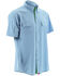 Image #1 - Huk Performance Fishing Men's Next Level Woven Short Sleeve Shirt, Light Blue, hi-res