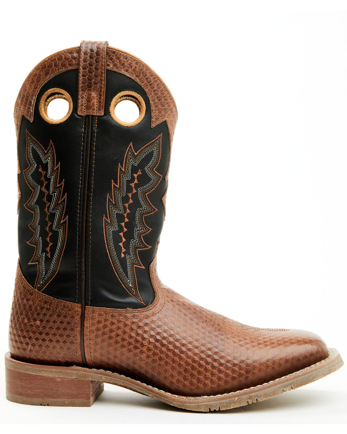 Image #2 - Laredo Men's 11" Western Boots - Broad Square Toe, Black, hi-res