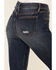 VIGOSS Women's Dark Wash High Rise Stevie Straight Distressed Jeans, Dark Blue, hi-res