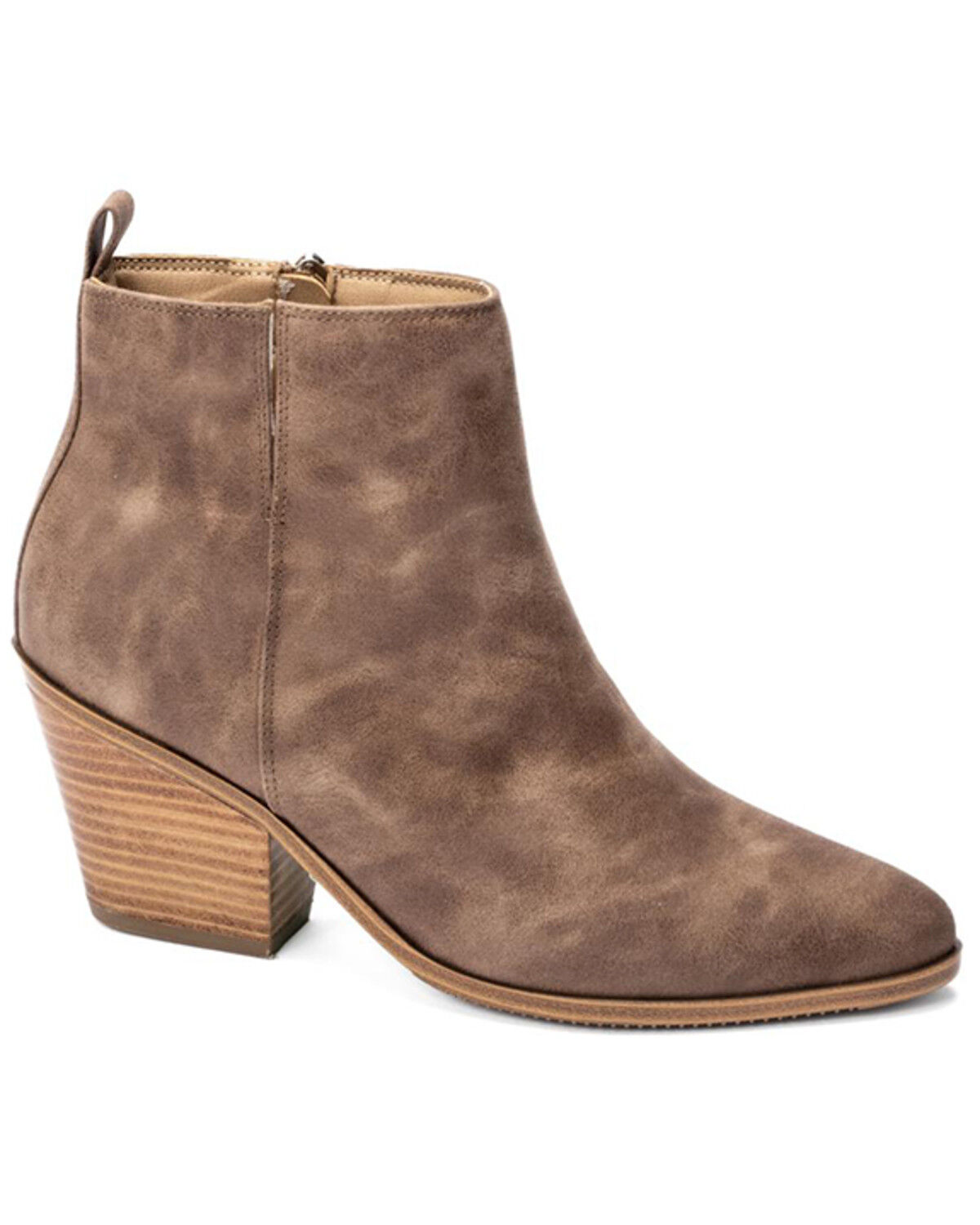 Image #1 - Hey Girl by Corkys Gimme Sugar Western Booties - Round Toe, Tan, hi-res