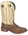 Image #2 - Smoky Mountain Men's Nash Performance Western Boots - Broad Square Toe , Brown, hi-res