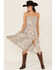 Image #1 - Wrangler Retro Women's Floral Print Sleeveless Midi Dress, Blue, hi-res