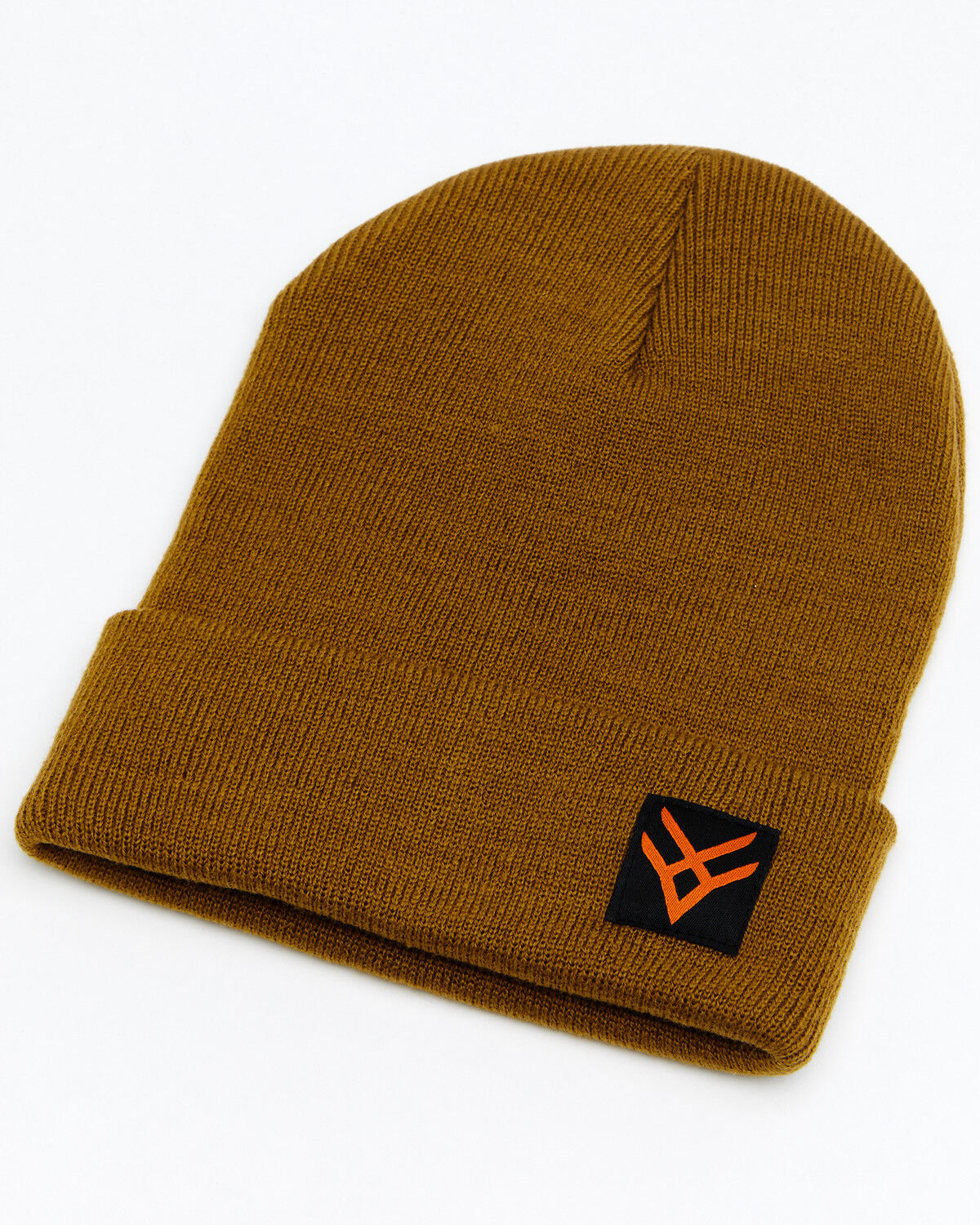 Image #1 - Hawx® Men's Logo Patch Beanie, Tan, hi-res