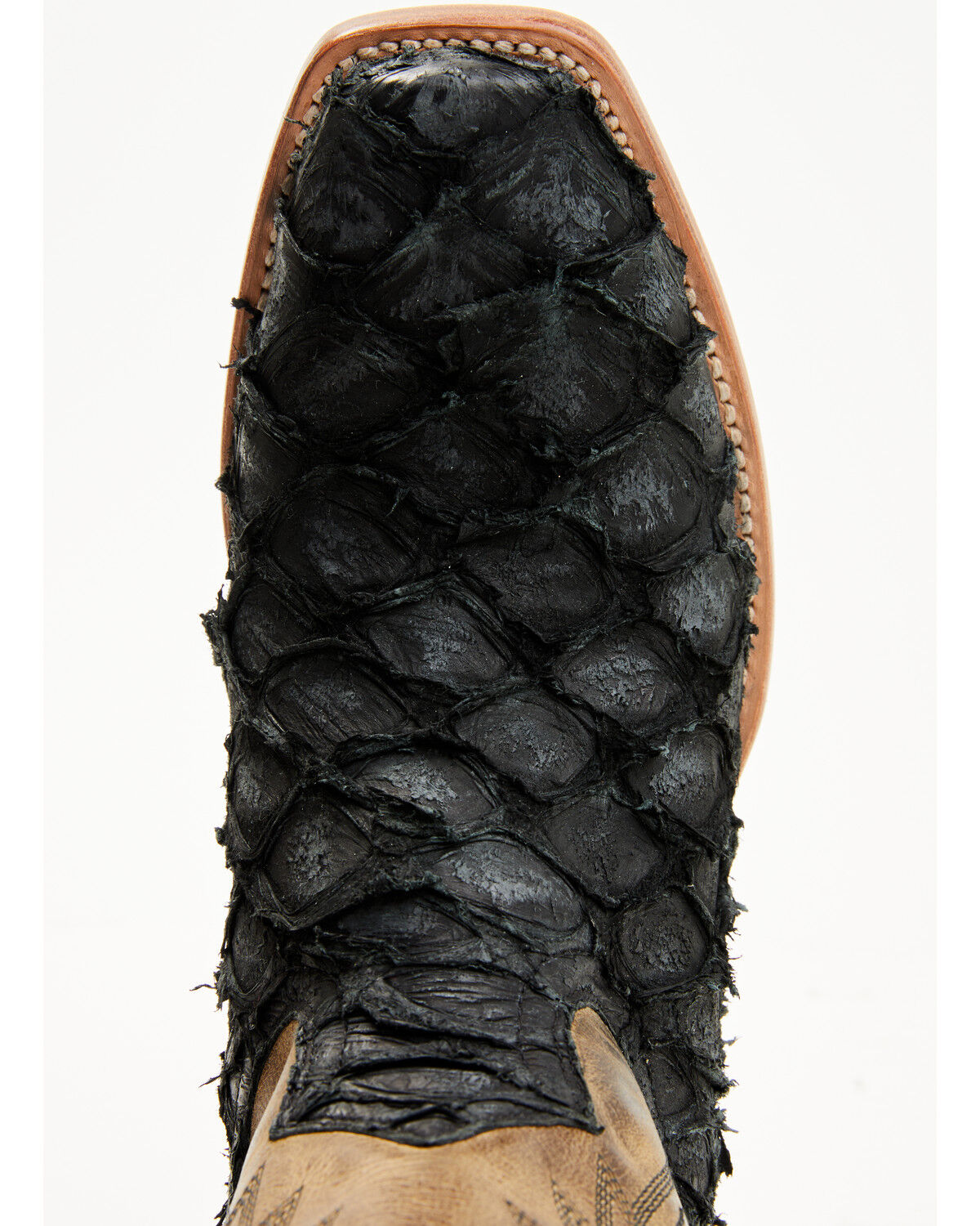 Image #6 - Cody James Men's Vaqueras Exotic Pirarucu Western Boots - Square Toe, Black, hi-res