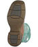Image #7 - Smoky Mountain Women's Prairie Western Boots - Broad Square Toe, Turquoise, hi-res