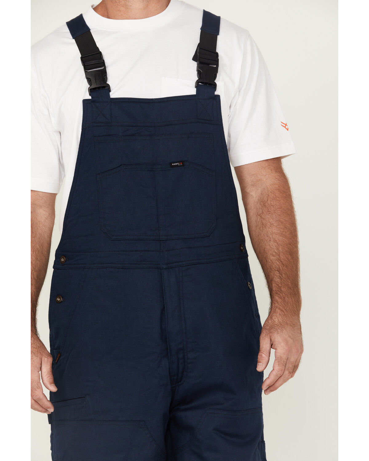 Image #3 - Hawx Men's FR Insulated Solid Bib Overalls, Navy, hi-res