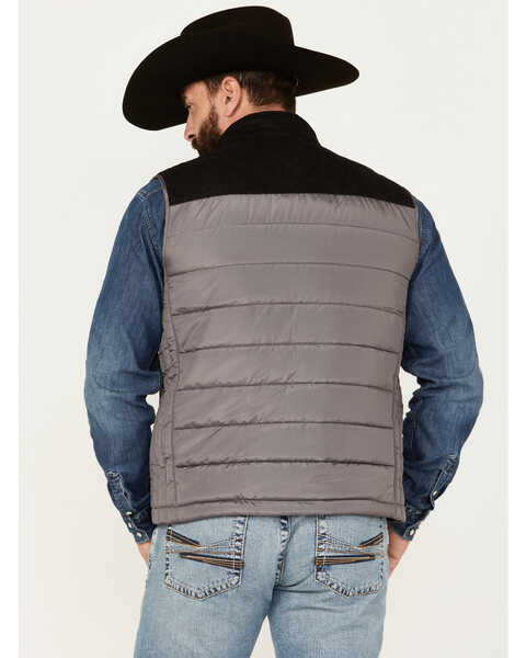 Image #4 - Hooey Men's Packable Vest, Grey, hi-res