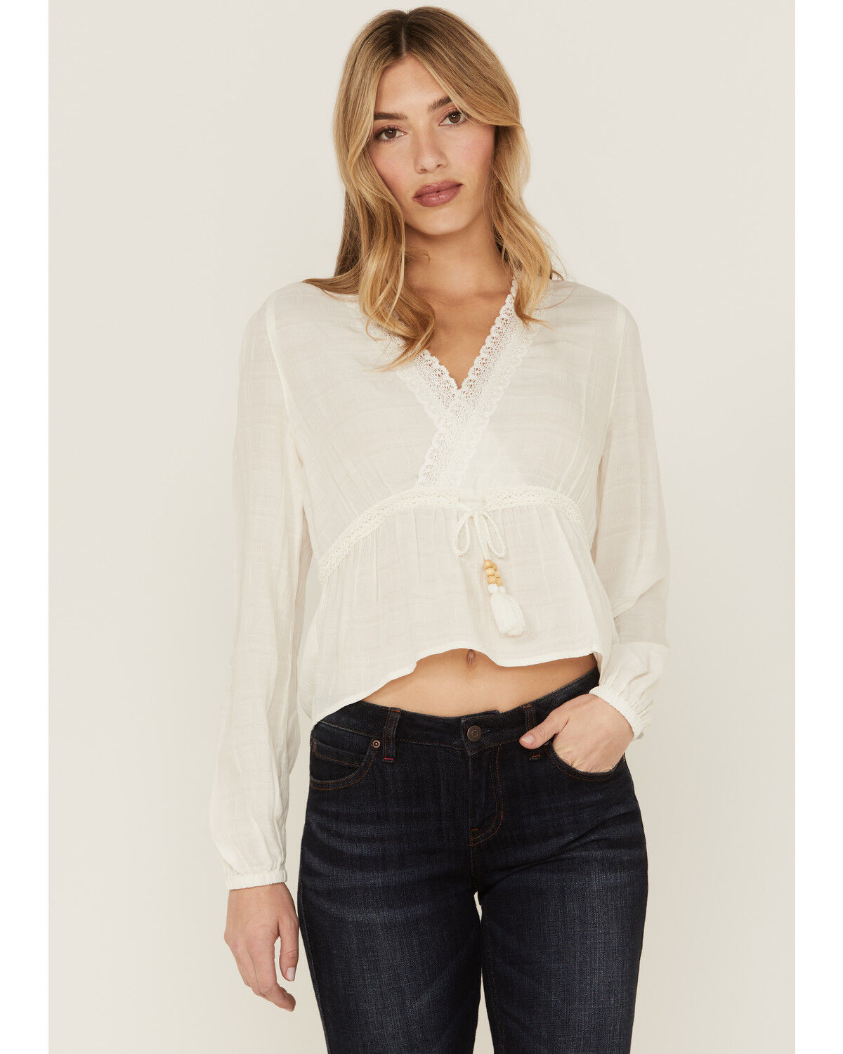 Image #2 - Idyllwind Women's Cherry Street Top, White, hi-res