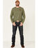 Wanakome Men's Orion Logo Patch Long Sleeve T-Shirt , Green, hi-res