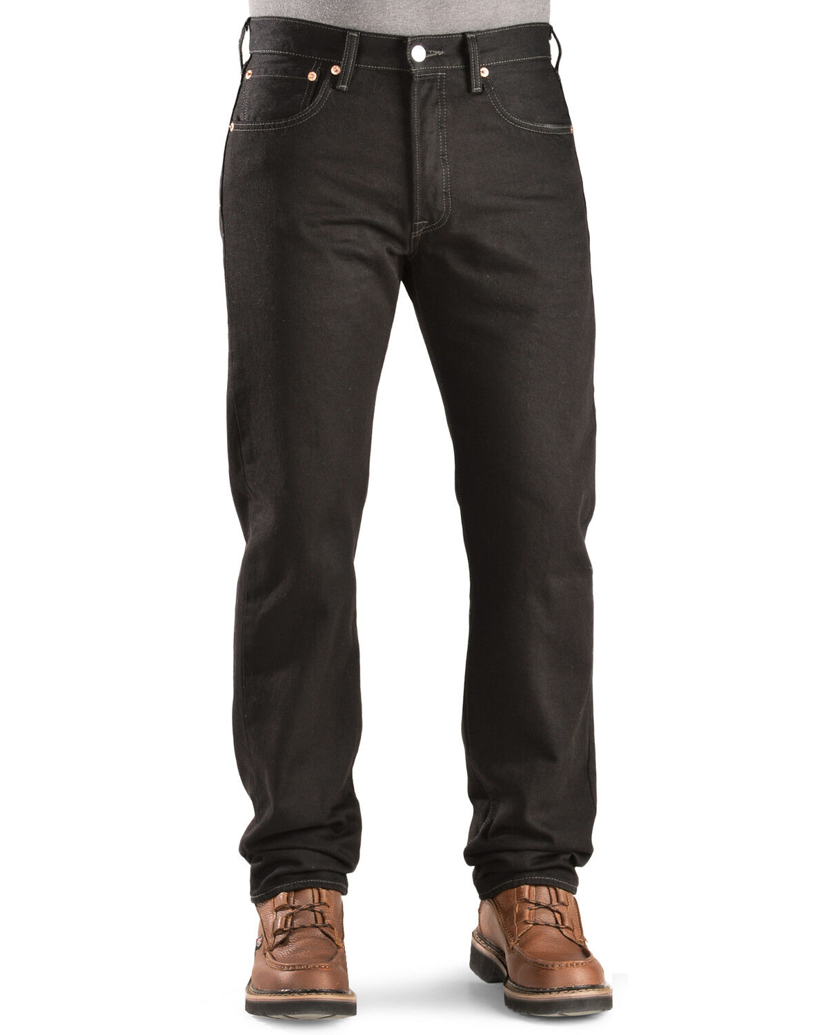 Image #2 - Levi's Men's 501 Original Prewashed Regular Straight Leg Jeans, Blk Magic, hi-res
