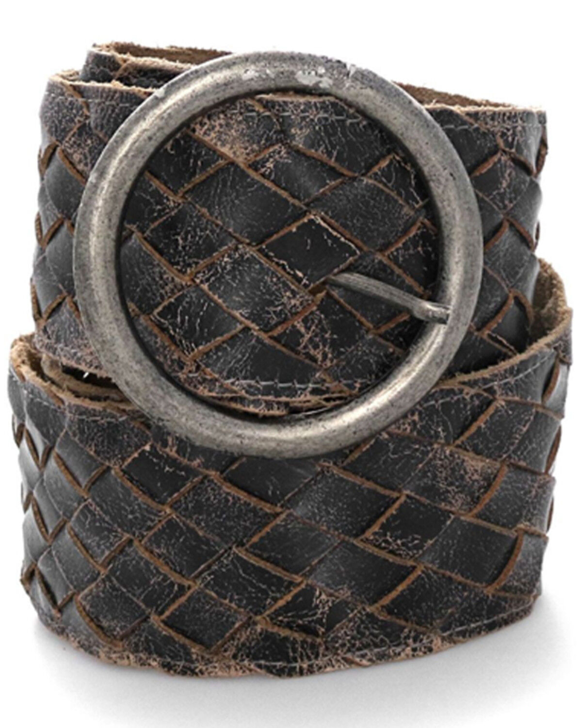 Image #1 - Bed Stu Women's Dreamweaver Woven Western Belt, Black, hi-res