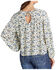 Image #2 - Stetson Women's Field Flowers Printed Peasant Blouse, Cream, hi-res