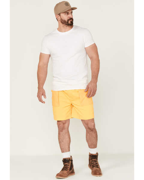 Brixton Men's Jupiter Service Crossover Shorts , Yellow, hi-res
