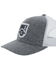 Hooey Men's Gray Bronx Shield Patch Mesh Ball Cap , , hi-res