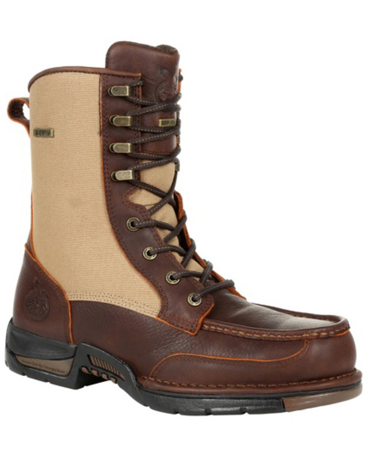 Georgia Boot Men's Athens Waterproof Upland Work Boots - Soft Toe, Brown, hi-res