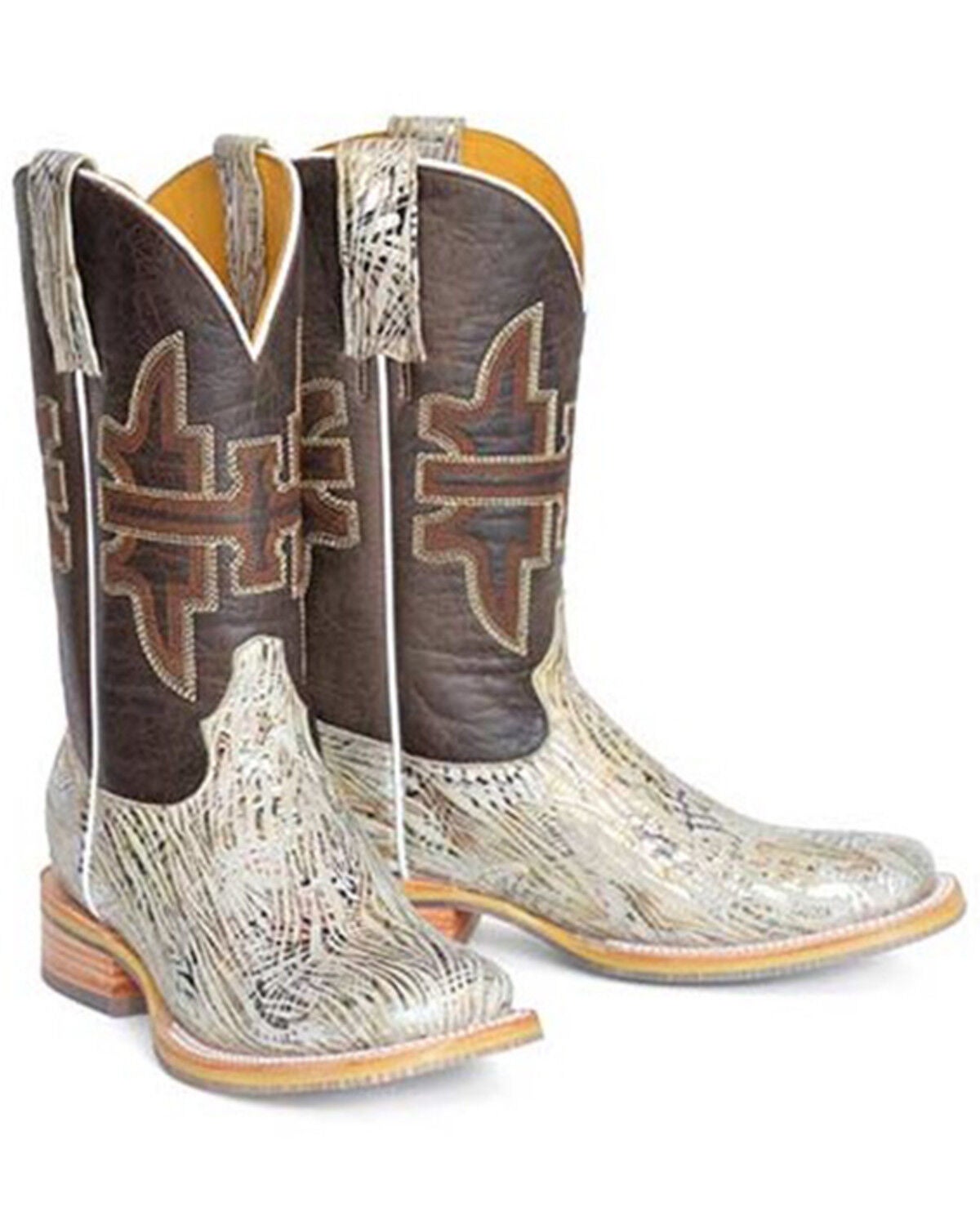 Image #1 - Tin Haul Women's Golden Tiger Western Boots - Broad Square Toe, , hi-res