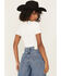 Image #4 - Good American Women's Scuba Solid Short Sleeve Bodysuit, White, hi-res