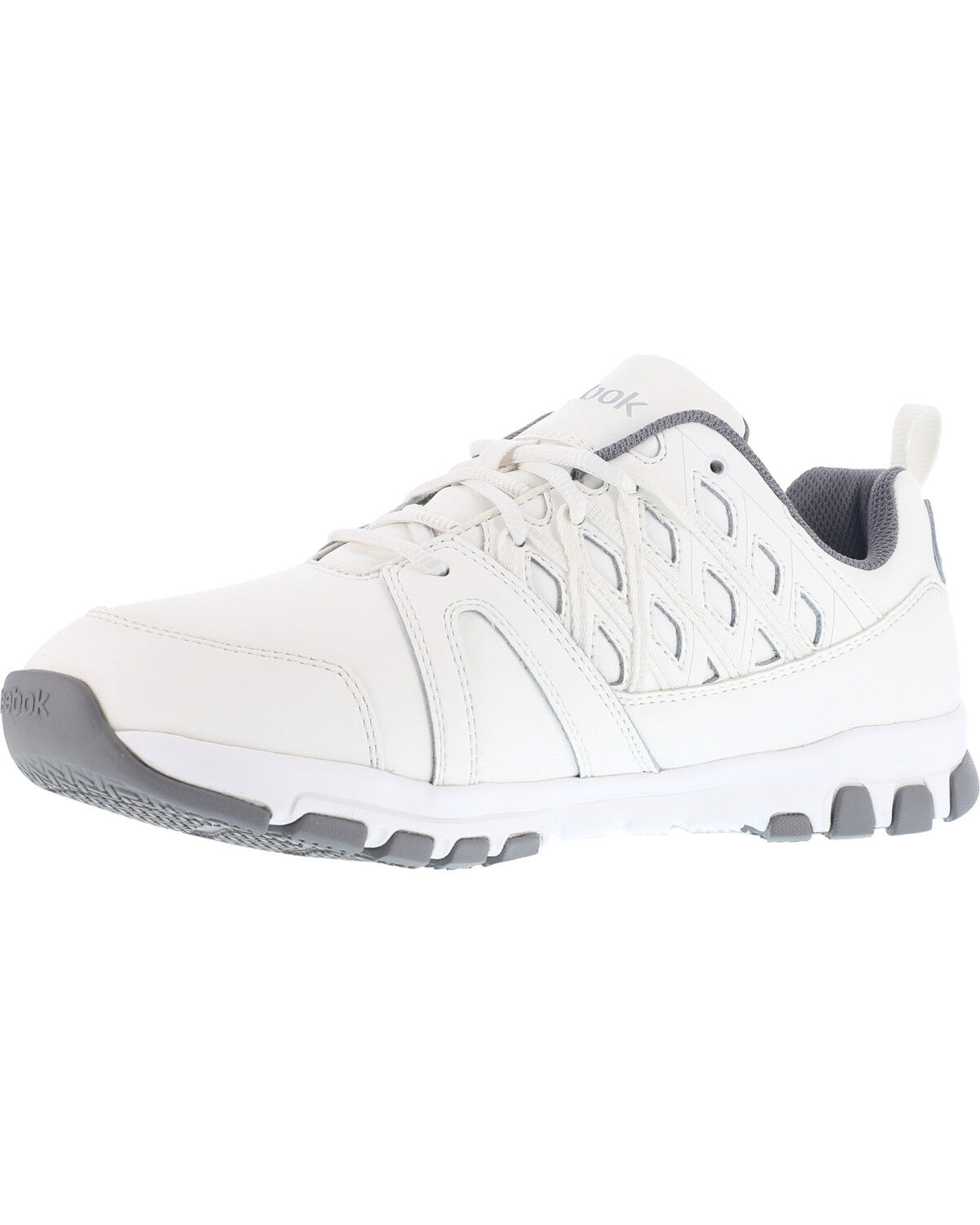 Image #2 - Reebok Men's Sublite Athletic Oxford Work Shoes - Soft Toe, White, hi-res