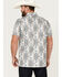 Image #4 - Rock & Roll Denim Men's Southwestern Print Short Sleeve Polo Shirt, Natural, hi-res