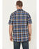 Image #4 - Ariat Men's Rebar Made Tough Short Sleeve Button-Down Stretch Work Shirt, Blue, hi-res