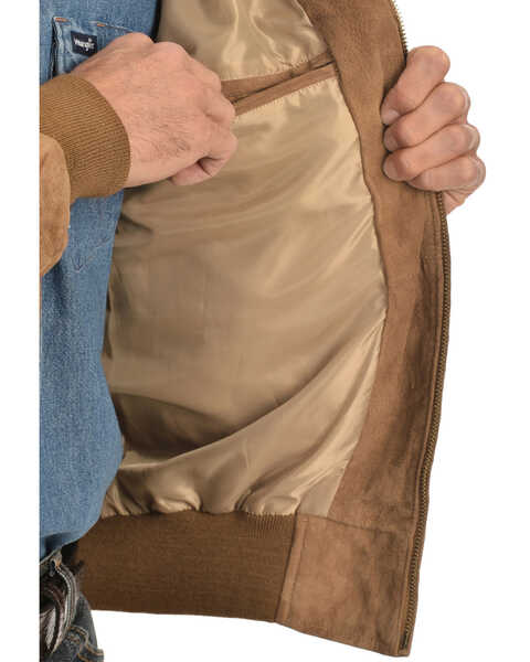 Image #4 - Scully Boar Suede Leather Arena Jacket, Cafe, hi-res