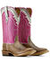 Image #4 - Ariat Women's Riata Western Boots - Square Toe, Pink, hi-res