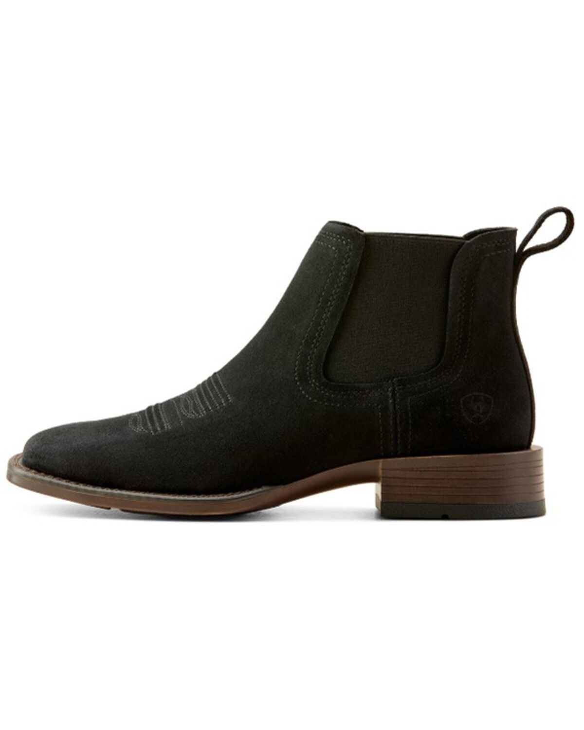 Image #2 - Ariat Men's Booker Ultra Western Boots - Broad Square Toe, Black, hi-res