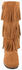 Minnetonka Women's Calf Hi 3-Layer Fringe Boots - Round Toe, Taupe, hi-res