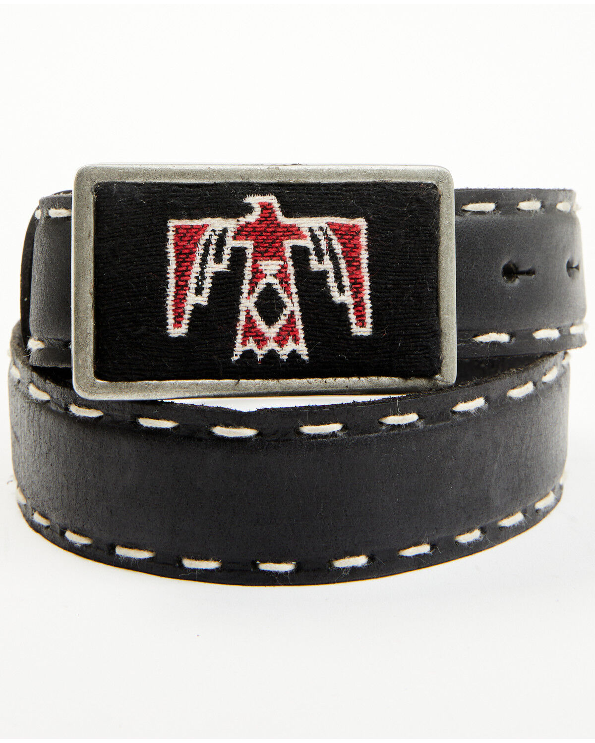 Image #2 - Idyllwind Women's Thunderbird Woven Buckle Belt, Black, hi-res